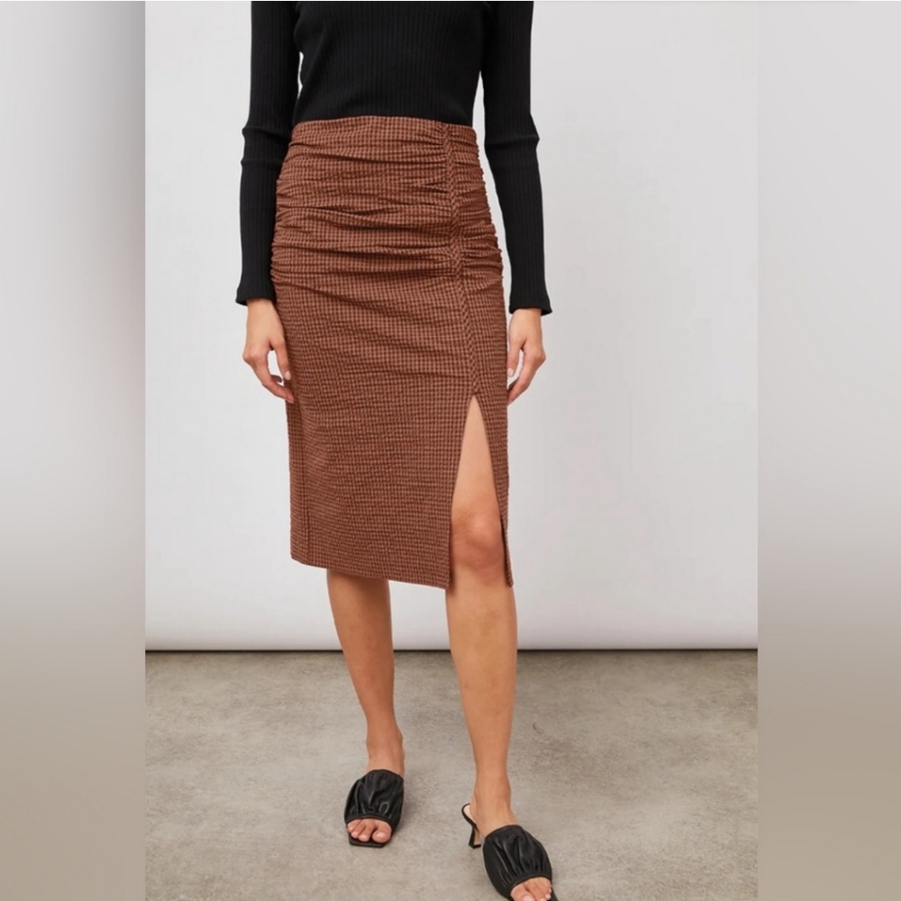Rails Women's Size XS Luci Russet Gingham Skirt 26" Waist New with Tags